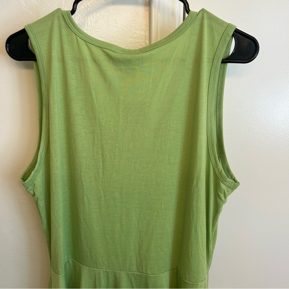 NWT LuLaRoe Green Nikki Dress Sleeveless A-Line Scoop Neck with Pockets Size XL - Picture 7 of 9